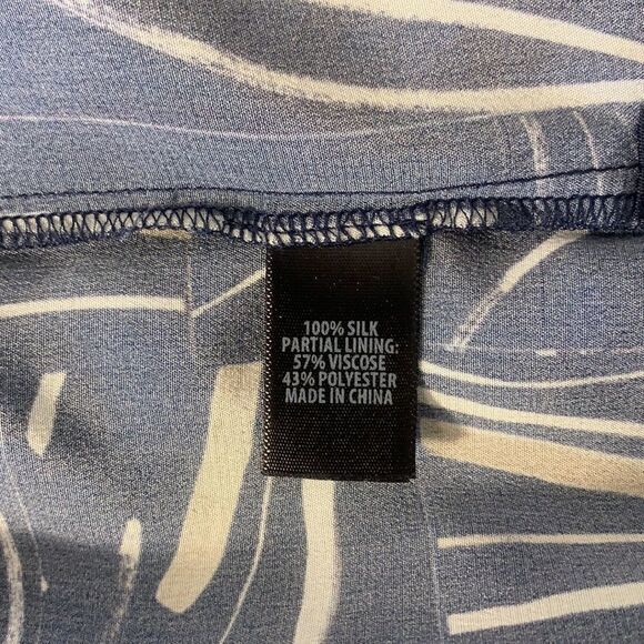 St.John Collection 100% Silk artistic style Dress size S - Picture 5 of 12